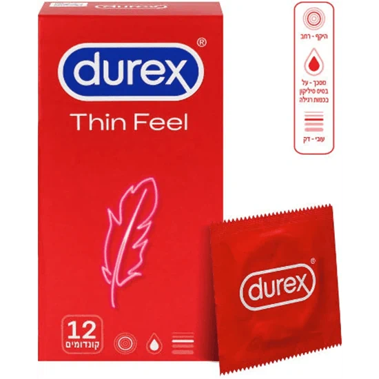 דורקס THIN FEEL קונדומים דקים להגברת התחושה